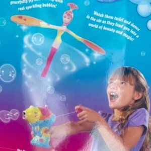 Sky Dancers Bubble Magic RARE Vanessa & Pet Fish Bubble Blower Jakks Pacific Inc